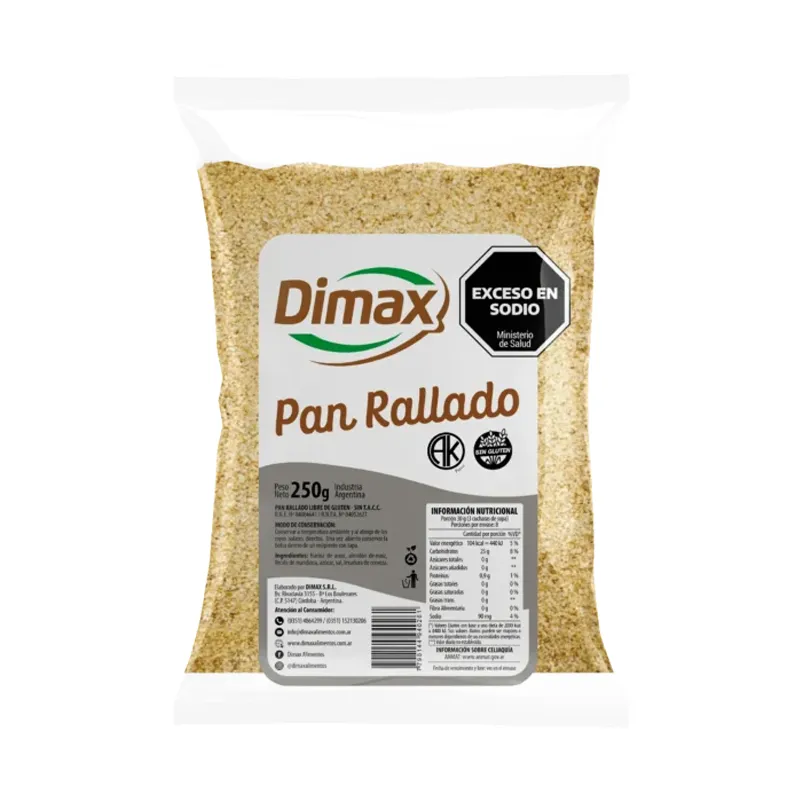 DIMAX PAN RAYADO SIN GLUTEN badian DIMAX PAN RAYADO SIN GLUTEN - Imagen 1